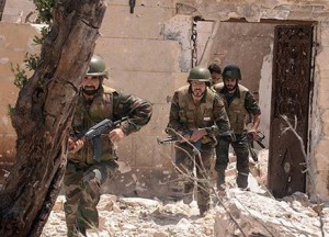 soldados sirios en combate