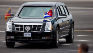 La Bestia, el auto en que viajó Obama en Cuba